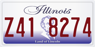 IL license plate Z418274