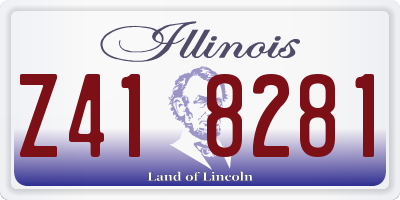 IL license plate Z418281