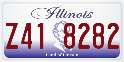 IL license plate Z418282