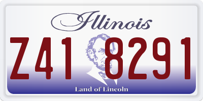IL license plate Z418291