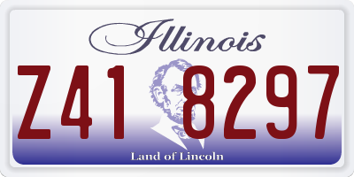 IL license plate Z418297