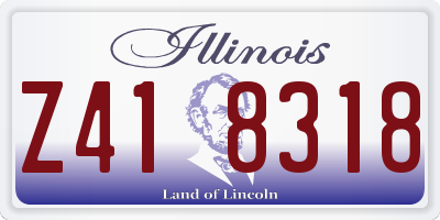 IL license plate Z418318