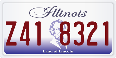 IL license plate Z418321
