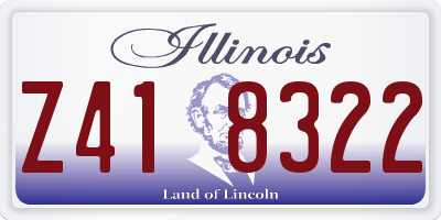 IL license plate Z418322