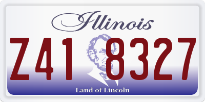 IL license plate Z418327