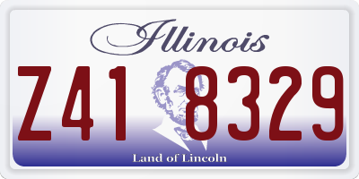 IL license plate Z418329