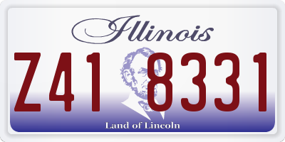 IL license plate Z418331