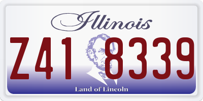 IL license plate Z418339
