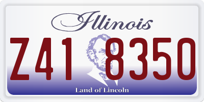 IL license plate Z418350