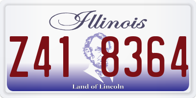 IL license plate Z418364