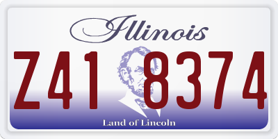 IL license plate Z418374