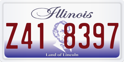 IL license plate Z418397