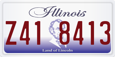 IL license plate Z418413
