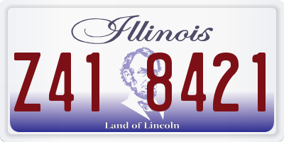 IL license plate Z418421