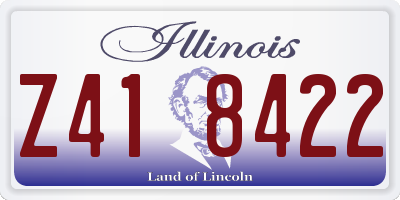 IL license plate Z418422