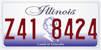 IL license plate Z418424