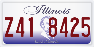 IL license plate Z418425