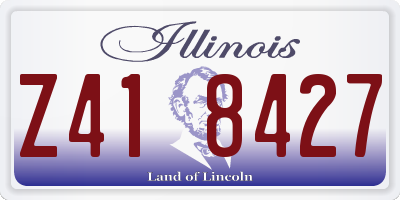 IL license plate Z418427