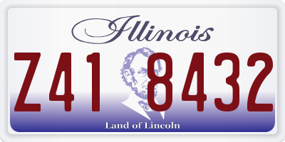 IL license plate Z418432