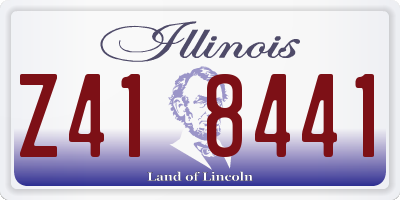IL license plate Z418441