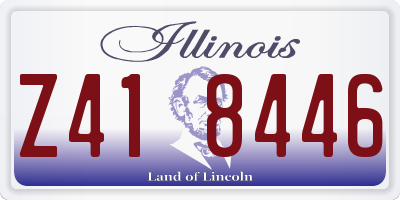 IL license plate Z418446