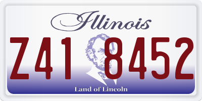 IL license plate Z418452