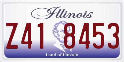 IL license plate Z418453