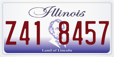 IL license plate Z418457