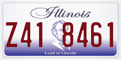 IL license plate Z418461