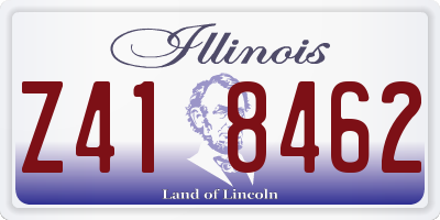 IL license plate Z418462