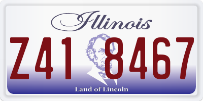 IL license plate Z418467