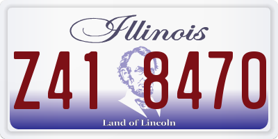 IL license plate Z418470