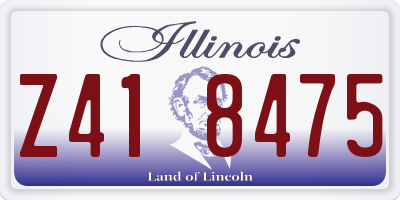 IL license plate Z418475