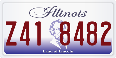 IL license plate Z418482