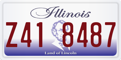 IL license plate Z418487