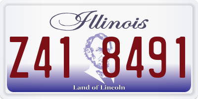 IL license plate Z418491