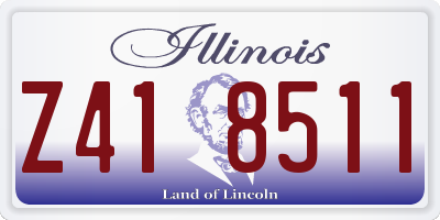 IL license plate Z418511