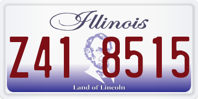 IL license plate Z418515
