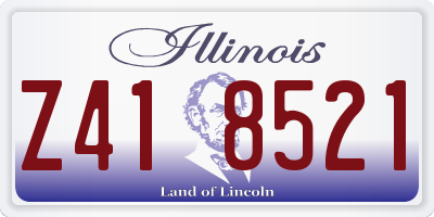 IL license plate Z418521