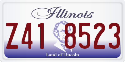 IL license plate Z418523