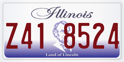 IL license plate Z418524