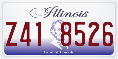 IL license plate Z418526