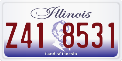IL license plate Z418531