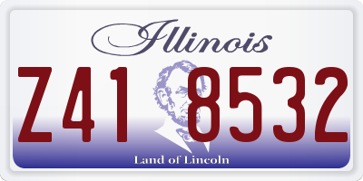 IL license plate Z418532