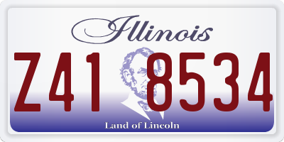 IL license plate Z418534
