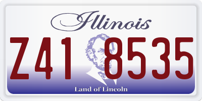 IL license plate Z418535