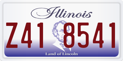 IL license plate Z418541
