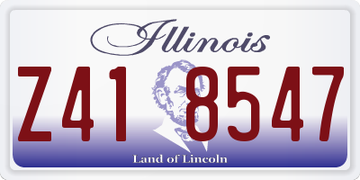 IL license plate Z418547