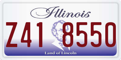 IL license plate Z418550