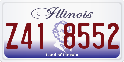 IL license plate Z418552